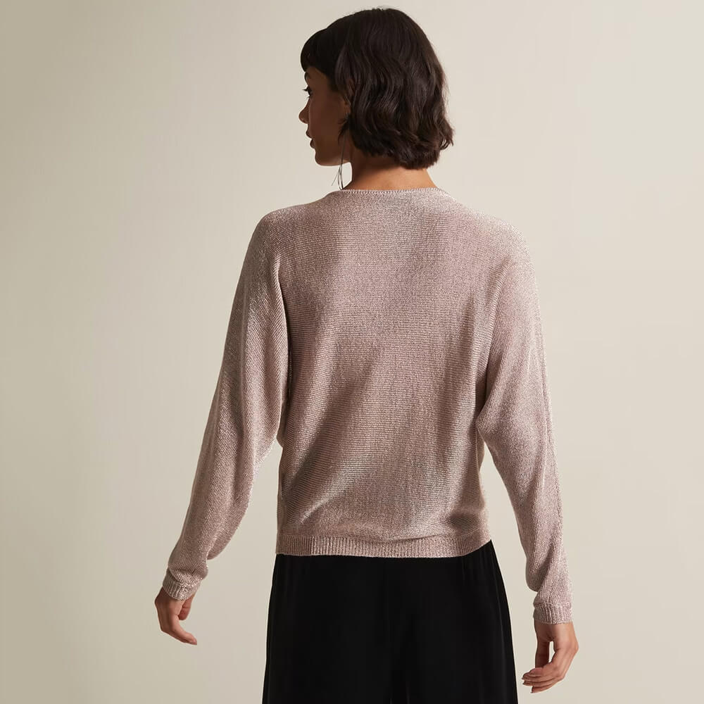 Rose gold outlet metallic jumper